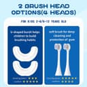 فرشاة أسنان للأطفال 360 درجة للتبييض وتنظيف الأسنان بعمق Dycrol Kids U Shaped Electric Toothbrush