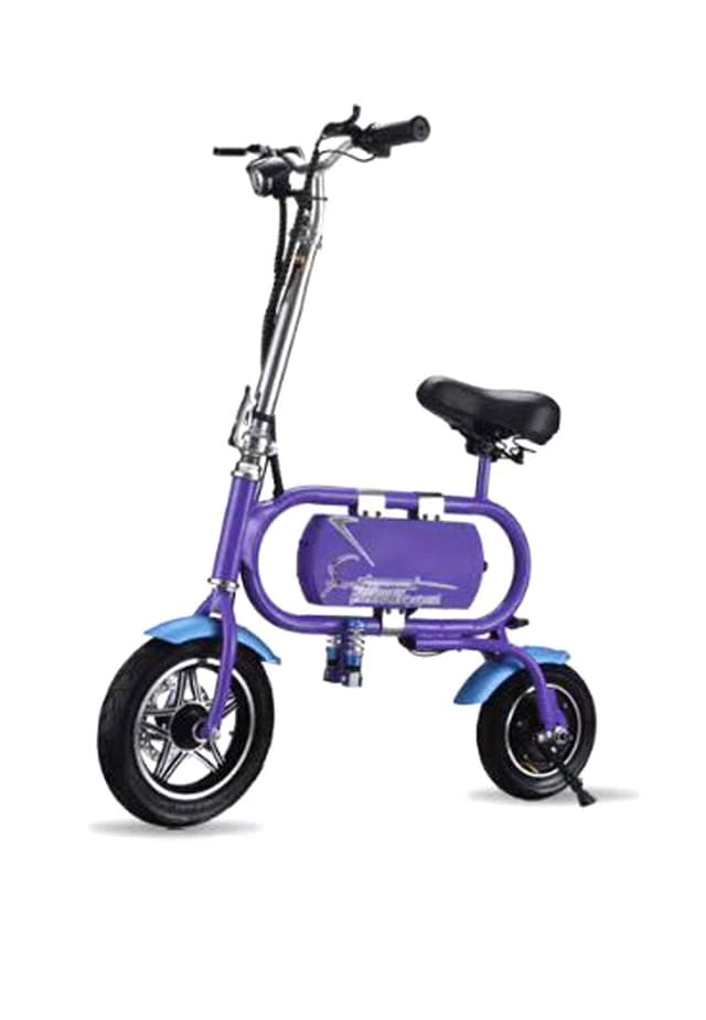 Crony T1 Smart Setr Electric Bike, 36V 8A Lithium Battery 12 Inch Wheels, Aluminum Alloy + Magnesium Alloy Frame -Purple - 221940