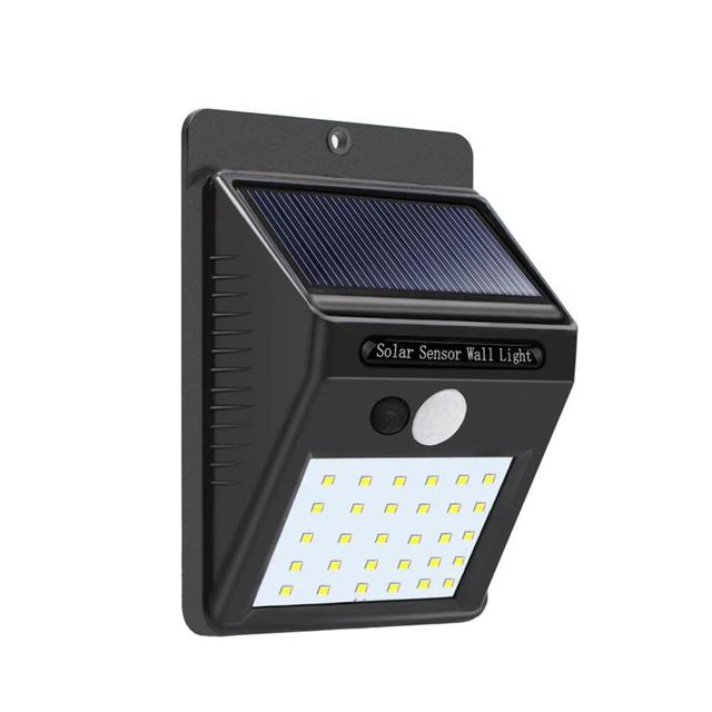 CRONY 30LED Solar Powered LED Wall Light Motion Sensor Lights Outdoor Garden Security Lamp - SW1hZ2U6NjAxODA3