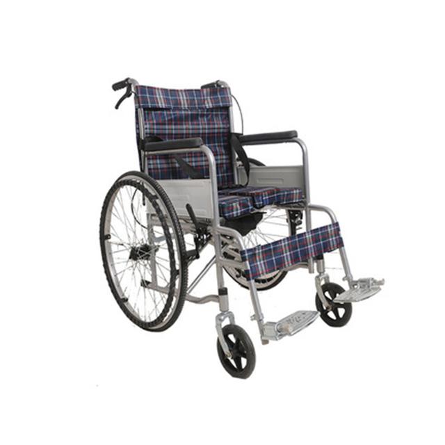 CRONY XT-T-007 Hand-pushed wheelchair With toilet Convenient four-brake wheelchair, multifunctional folding wheelchair - SW1hZ2U6NjE0NTUx