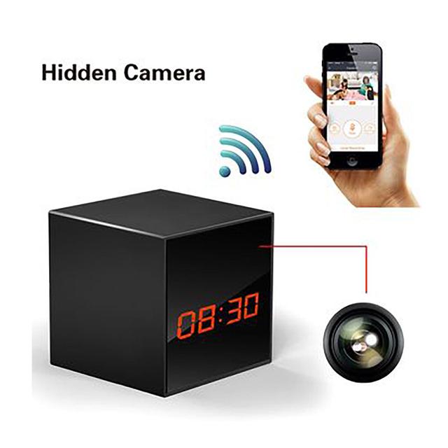 كاميرا مراقبة مخفية مع ساعة رقمية وشاحن وايرلس كروني Wireless Smart camera with Wireless charger clock Phone Charger WIFI - SW1hZ2U6NjEyNDIx