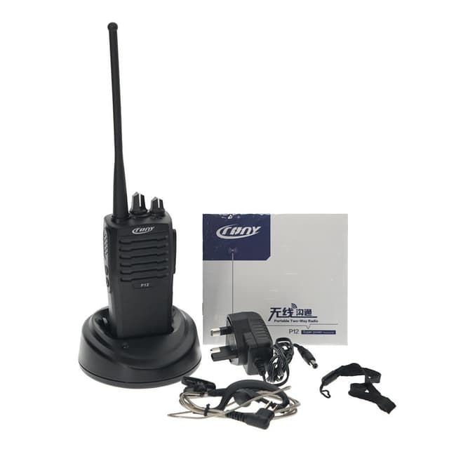 جهاز لاسلكي ( 12W ) - اسود Crony - P12 Wireless Two Way Radio Rechargeable Walkie Talkies