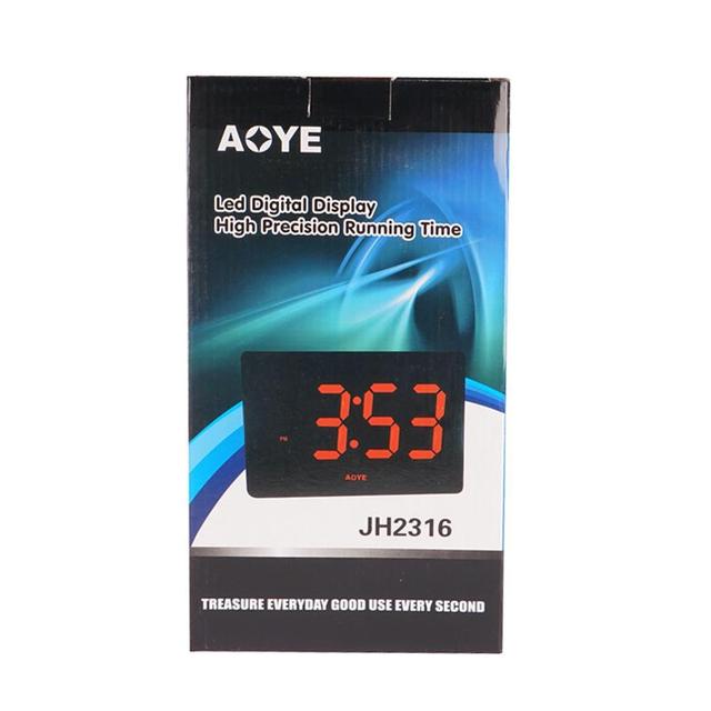 CRONY JH-2316 clock Simple Digital Wall Clock with Led Alarm Clock, Shows Calendar Month Day - SW1hZ2U6NjAxMzM2