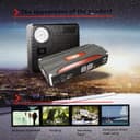 بطارية إحتياطية للسيارة 30000mAh مع منفخ KM-18C Air Compressor with Auto Car Jump Starter - Crony