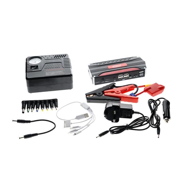بطارية إحتياطية للسيارة 30000mAh مع منفخ KM-18C Air Compressor with Auto Car Jump Starter - Crony