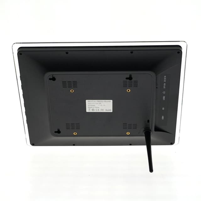 CRONY 12inch Photo Frame HD Digital Picture Frame Supports Music, Video & Film | Black