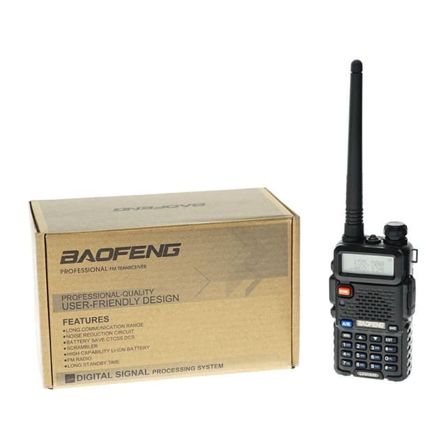 جهاز لاسلكي ( 4W ) Baofeng - BF UV-5R Walkie Talkies  Portable  Dual-frequency Walkie Talkies 1 PCS