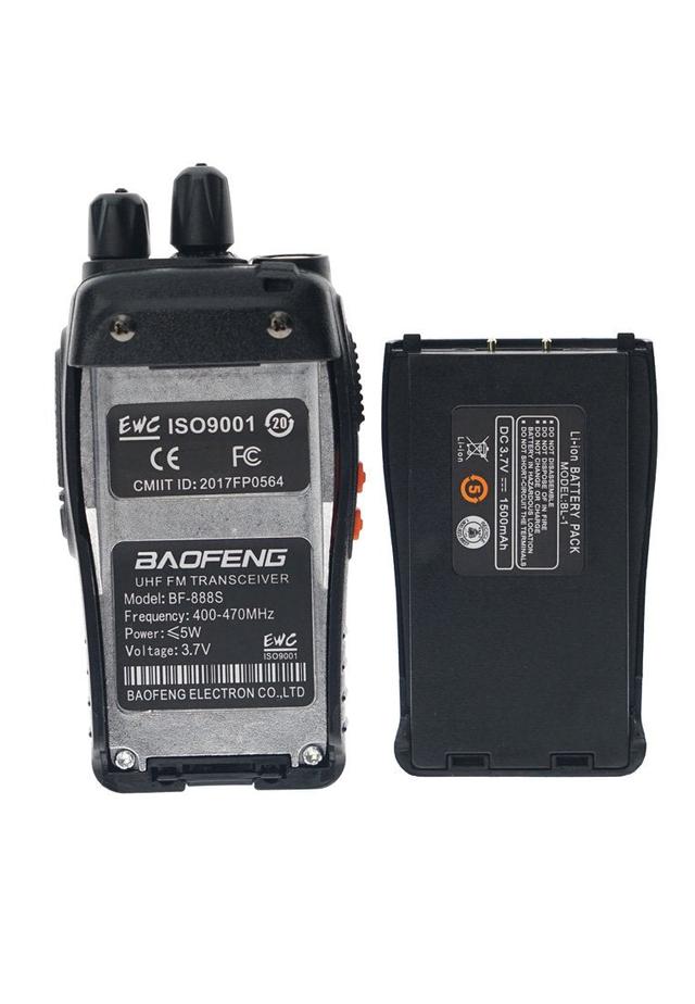 جهاز لاسلكي ( 5W ) 2 قطعة Baofeng -  BF-888S  Walkie Talkies Two Way Radios Battery and Charger - SW1hZ2U6NjA1NTQz