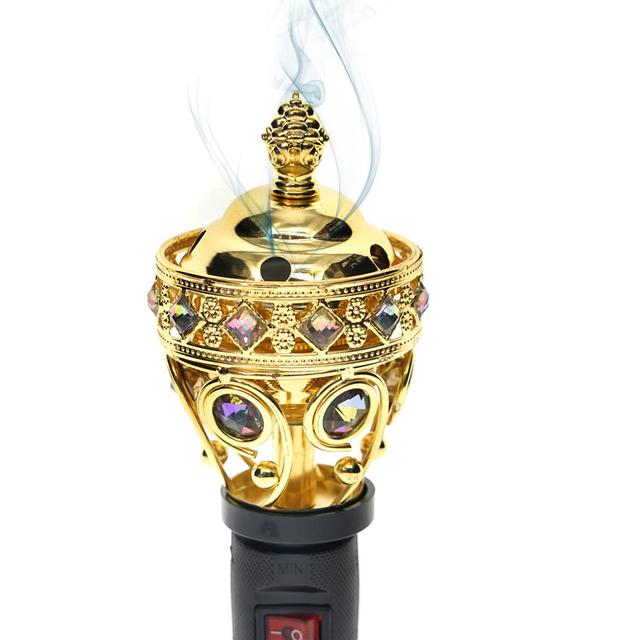 مبخرة إلكترونية M-19 Incense Burner Plug Portable Mini Electric Bakhoor Burner Incense - CRONY - SW1hZ2U6NjAxOTgx