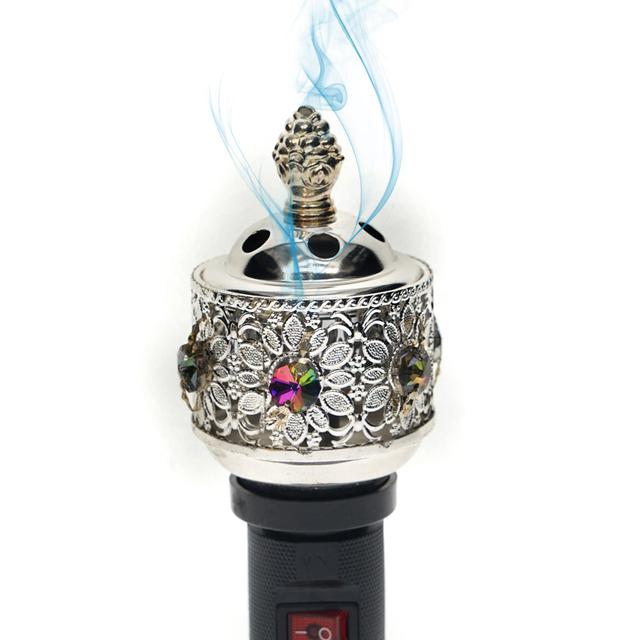 CRONY M-19 Incense Burner Plug Portable Mini Electric Bakhoor Burner Incense Metal Burners Square Pearl incense electric incense burner - SW1hZ2U6NjAxOTg1