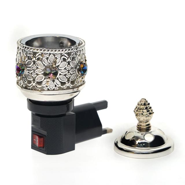 مبخرة إلكترونية M-19 Incense Burner Plug Portable Mini Electric Bakhoor Burner Incense - CRONY - SW1hZ2U6NjAxOTg5