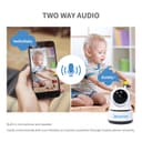 carecam CRONY NIP-26 1080p WiFi Home Smart Camera, Indoor Security Surveillance with Night Vision, Monitor with iOS, Android App, Compatible with Google Home