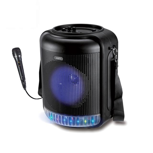 سبيكر بلوتوث مع مايكرفون RX-6101 colorful light portable speaker - CRONY - SW1hZ2U6NjA0NTYw