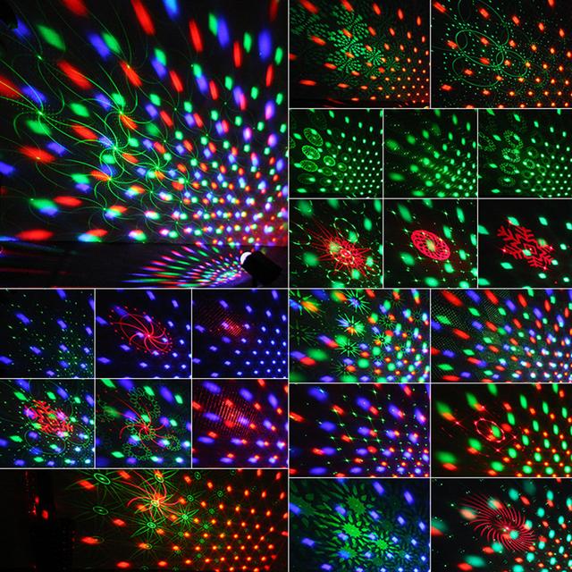 CRONY 16 patterns led laser magic ball light RGB DJ Disco projector with remote control indoor party laser light - SW1hZ2U6NjE5MzA0