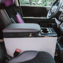 ثلاجة سيارة 15 لتر بدون بطارية كروني CRONY Vehicle Refrigerator with centre armrest