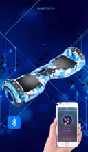 CRONY speed car D1+BT+Light+Cartoon 6.5 inch 2 wheel smart balance hover board BLE connected 350W LED lights self balancing electric scooter - 221304