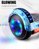 CRONY speed car D1+BT+Light+Cartoon 6.5 inch 2 wheel smart balance hover board BLE connected 350W LED lights self balancing electric scooter - 221306