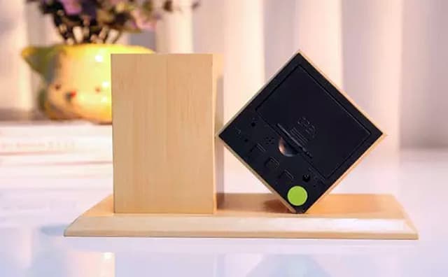 CRONY CN2025 Wooden pen holder digital LED Clock with Alarm and Temperature