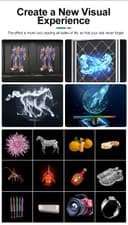 جهاز هولوجرام 300000 ساعة يعرض الصور والفيديو 3 D كروني CRONY holographic 3D Advertising Display