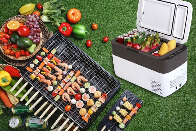 ثلاجة للسيارة 30L أبيض Crony QN30 Car Refrigerator