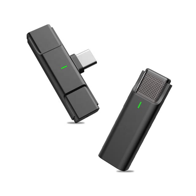 ميكروفون لاسلكي صغير للهواتف Wireless Lavalier Microphone Mini Portable Mic For Video Vocal Record