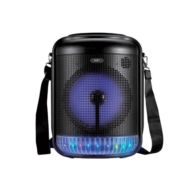 سبيكر بلوتوث مع مايكرفون RX-6101 colorful light portable speaker - CRONY - SW1hZ2U6NjA0NTY0