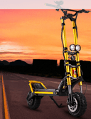 سكوتر كهربائي قياس 11 انش بسرعة 100km/h لون أصفر electric scooter - Crony