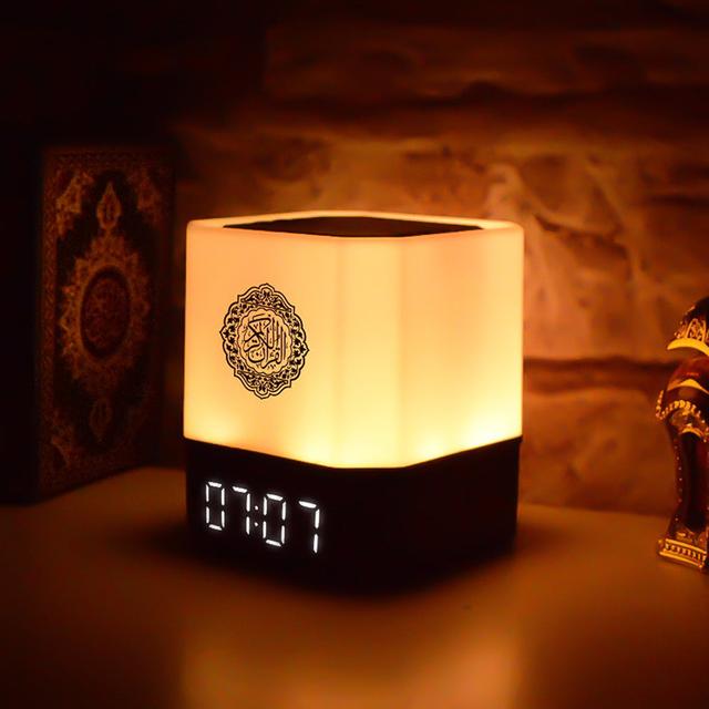 CRONY 229 SQ-303 Quran Speaker Al Quran player with App control 8GB LED Light azan Clock Touch lamp holy al quran speaker - SW1hZ2U6NjAxMzgz