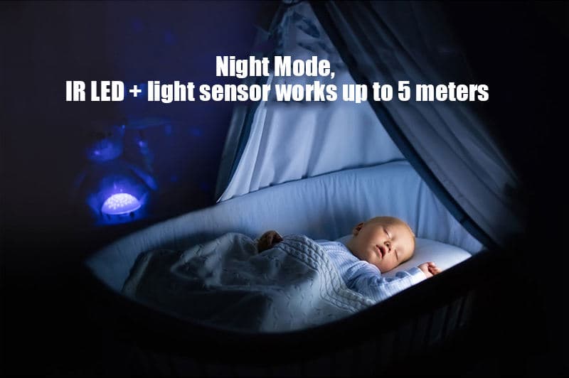 TUYA APP Smart WIFI Wireless Motion Detection Hidden Alarm Clock Camera 1080P