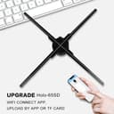 Crony 5D 50" holographic LED fan AD Hologram Advertising Display With APP WIFI Adve ADrtising Display Holographic Imaging Naked Eye Fan