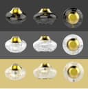 مبخرة الكترونية للمنزل - أسود CRONY Mini Portable Electric Household Bukhoor Burner