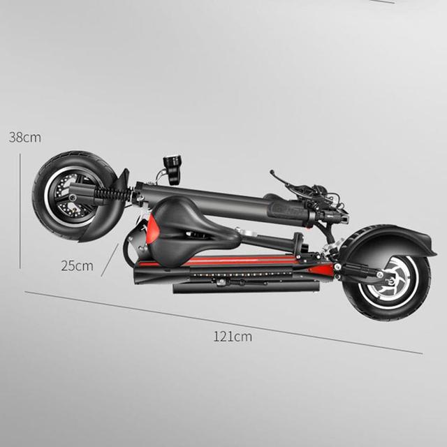 سكوتر كهربائي مع مقعد بقوة 1000 واط قياس 10 انش foldable electric scooter - Crony