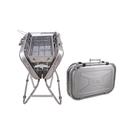 شواية متنقلة ستانلس ستيل قابلة للطي فضي كروني Crony Silver Foldable Stainless Steel Portable Bbq grill
