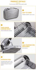 شواية متنقلة ستانلس ستيل قابلة للطي فضي كروني Crony Silver Foldable Stainless Steel Portable Bbq grill