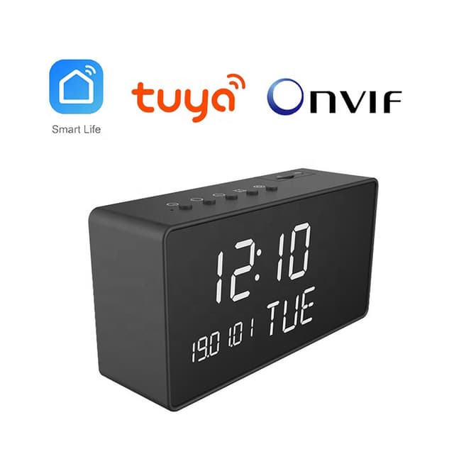 كاميرا ذكية لاسلكية مع منبه رقمي كروني CRONY 1080P HD Wireless Camera With Tuya App clock