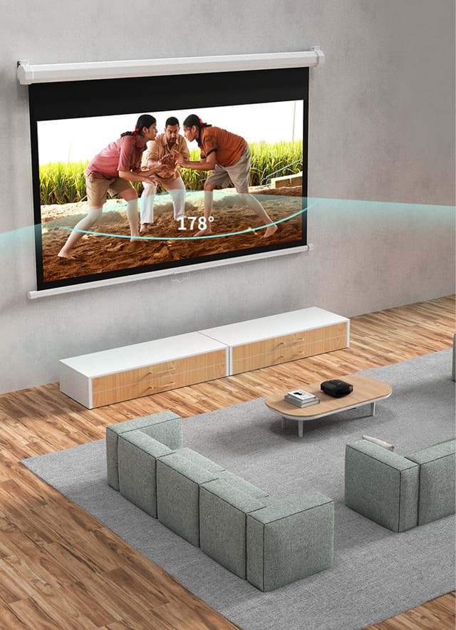 شاشة عرض بروجكتر 72 بوصة CRONY Anti-Light Projection Screen Projector - 220682