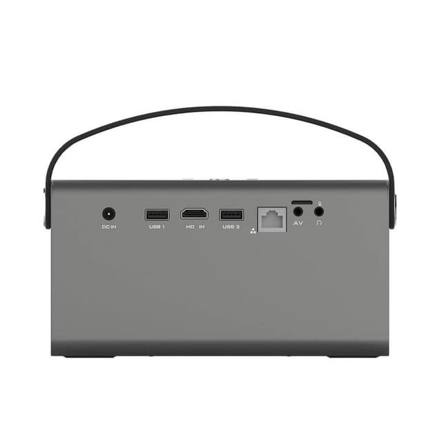 بروجكتر لاسلكي أندرويد 15600 مللي أمبير V7pro Hd 1080p 3d Projector with Bt Speaker