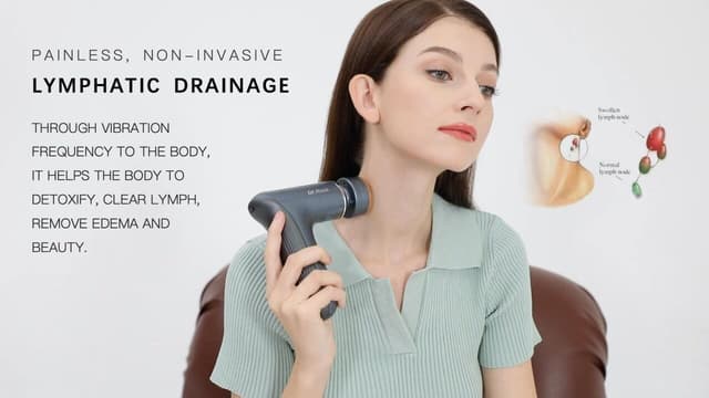 مسدس مساج حراري لتدليك الوجه و العضلات Dr.Rock Mini BianStone Infrared Heating Massage Gun