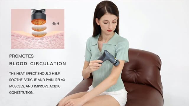 مسدس مساج حراري لتدليك الوجه و العضلات Dr.Rock Mini BianStone Infrared Heating Massage Gun