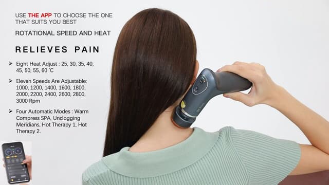 مسدس مساج حراري لتدليك الوجه و العضلات Dr.Rock Mini BianStone Infrared Heating Massage Gun