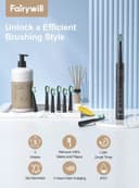 فرشاة اسنان كهربائية ذكية Fairywill E11 Sonic Electric Toothbrush with 8 Bursh Heads Travel Case