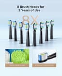 فرشاة اسنان كهربائية ذكية Fairywill E11 Sonic Electric Toothbrush with 8 Bursh Heads Travel Case