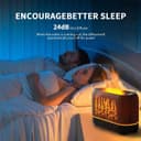 مرطب ومعطر للهواء 3D Warm Flame Led Mist Air Humidifier Essential Oil Diffuser مع ريموت كنترول