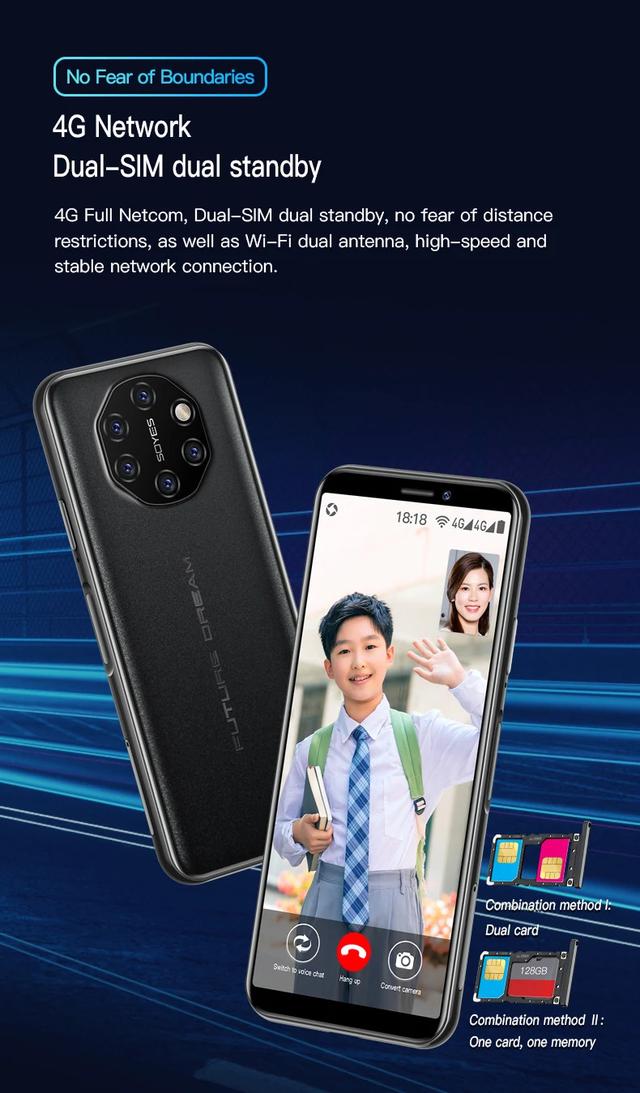 ميني سمارت فون بنظام أندرويد 6.0 Soyes S10i mini smartphone سعة 64GB - SW1hZ2U6NjIyMTg4