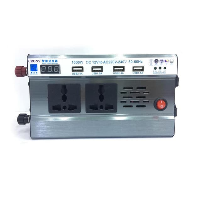 انفرتر سيارة محول كهرباء للسيارة كروني 1000 واط Crony Intelligent Car Power Inverter