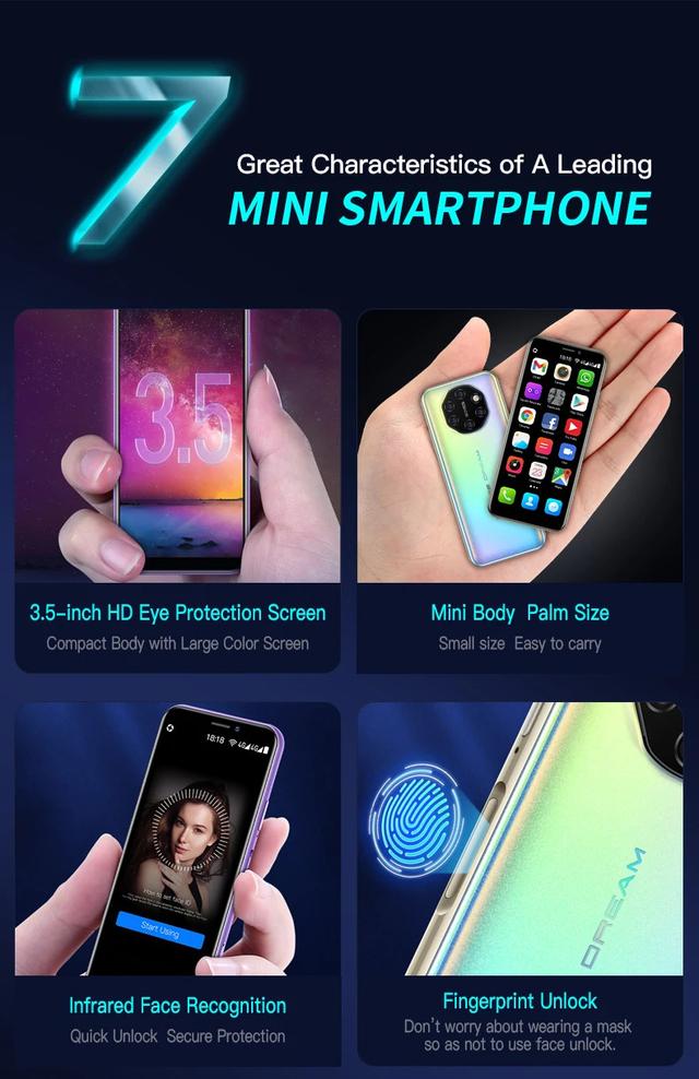 ميني سمارت فون بنظام أندرويد 6.0 Soyes S10i mini smartphone سعة 64GB - SW1hZ2U6NjIyMTg0