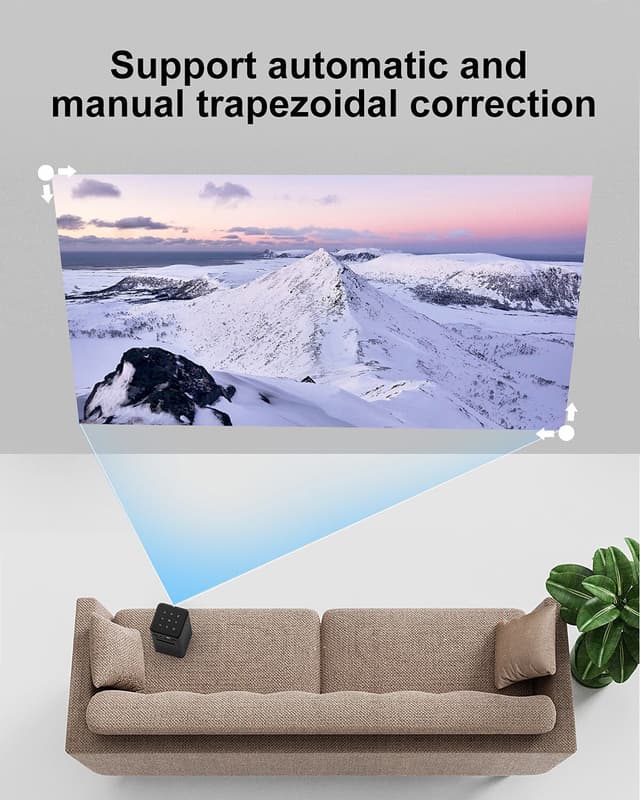 بروجكتر منزلي 1500 لومن 10 واط كروني CRONY C900 upright Projector with BT speaker