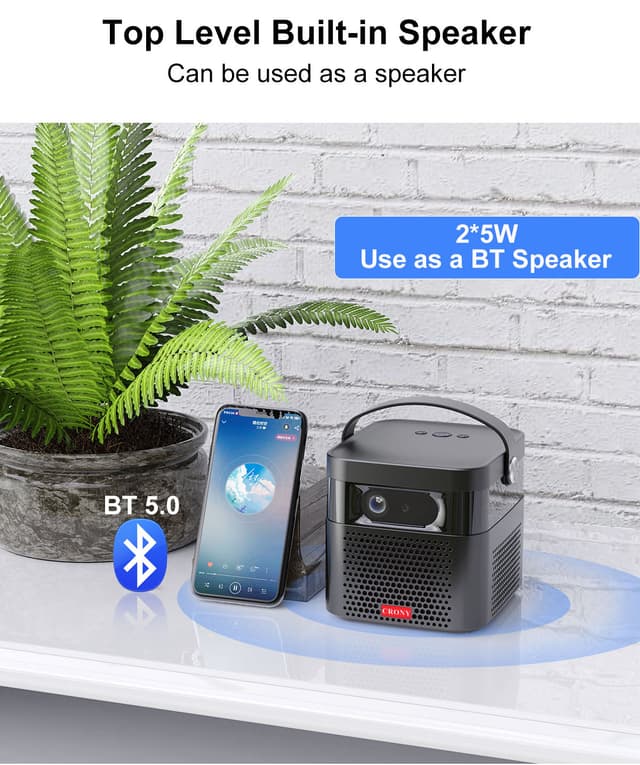 بروجكتر محمول للمعلمين بنظام أندرويد CRONY K5 upright Projector 800 ANSI