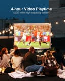 بروجكتر منزلي 1500 لومن 10 واط كروني CRONY C900 upright Projector with BT speaker