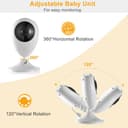 CRONY 2.4inch TFT LCD Baby Monitor Wireless Video Baby Monitor Camera